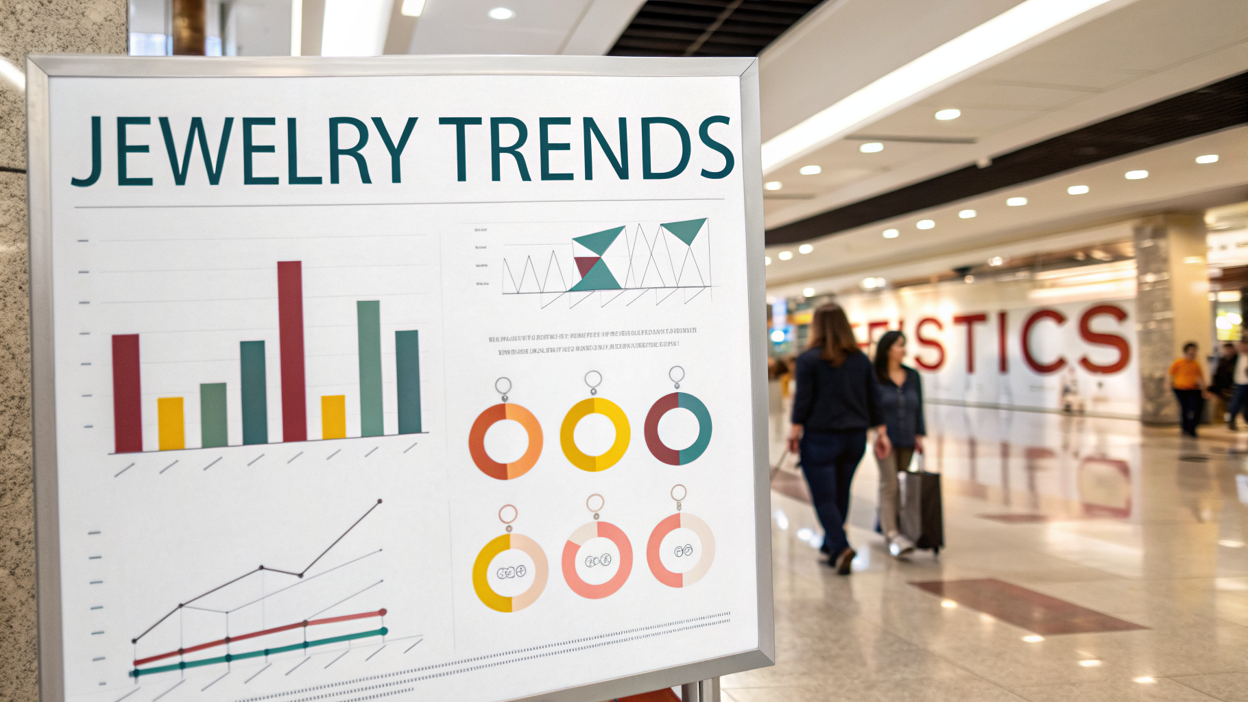 Professional infographic explaining current jewelry trends