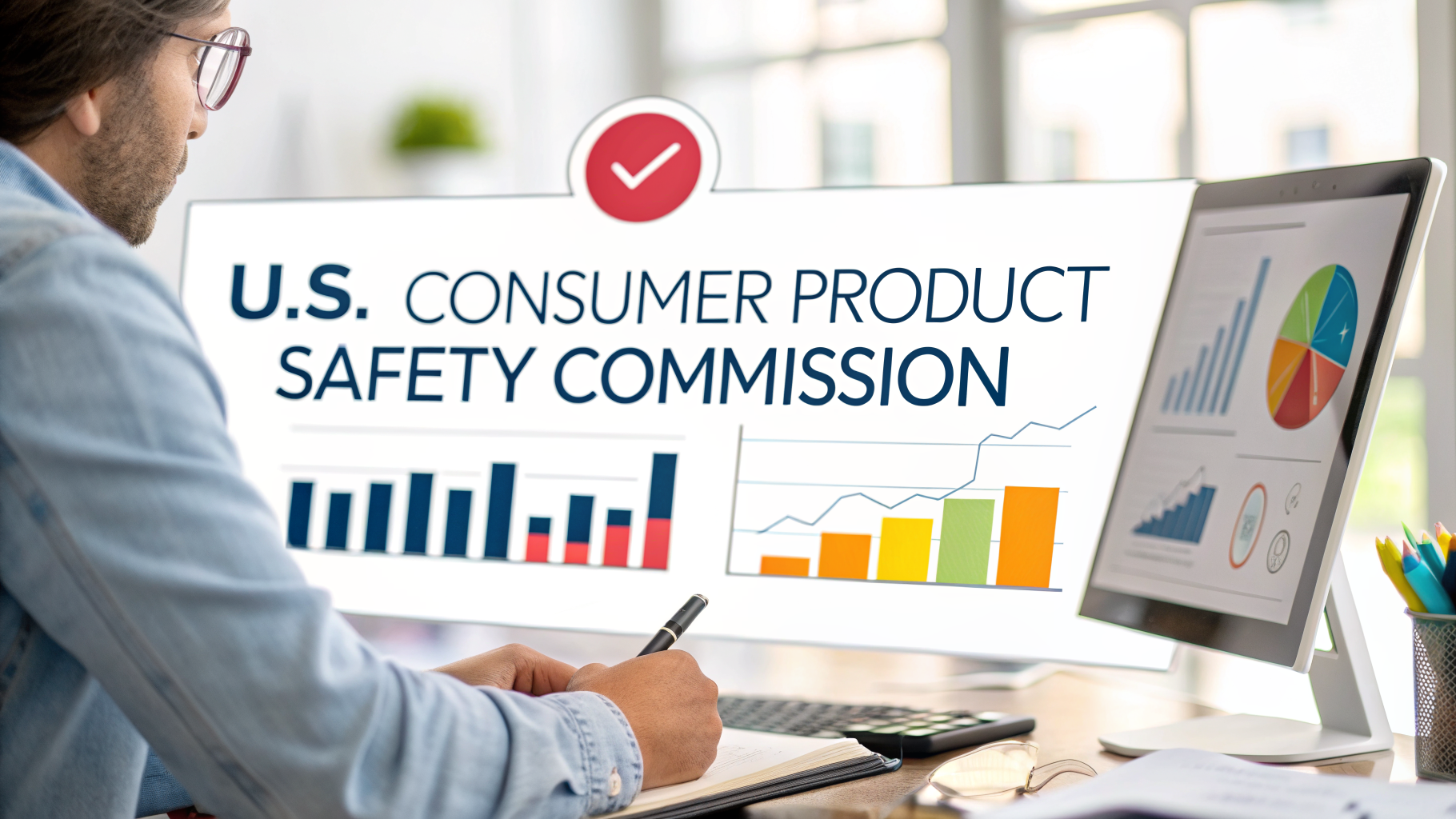 Professional infographic explaining u s consumer product safety commission