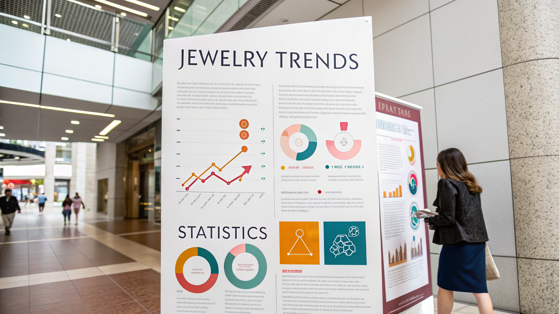 Professional infographic explaining current jewelry trends