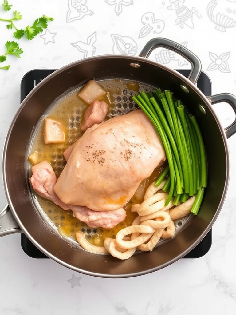 recette au poulet preparation