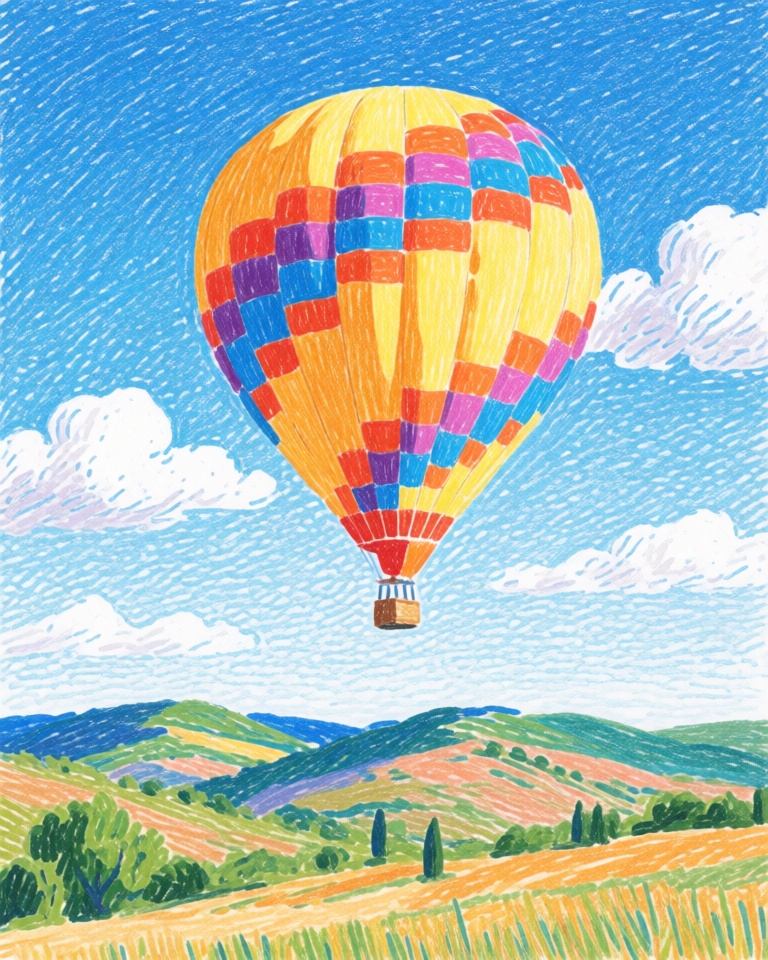 vivid colored pencil daylight style