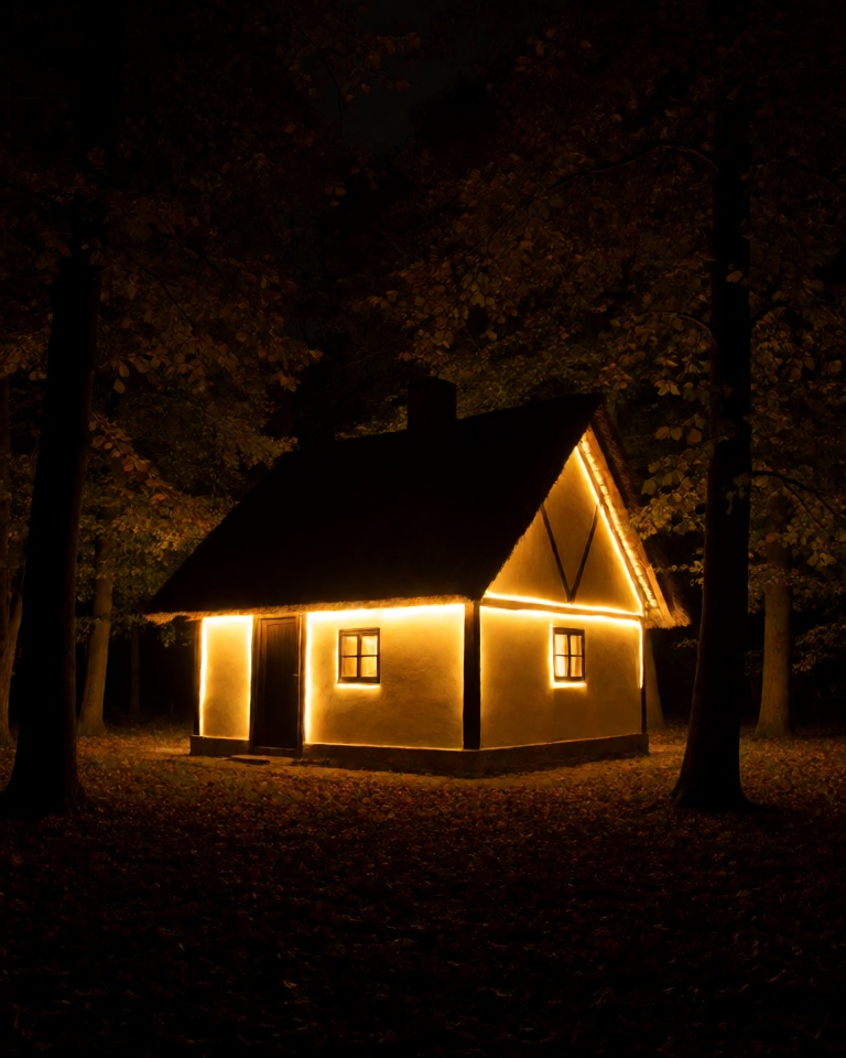 golden lightpainting nocturnal style