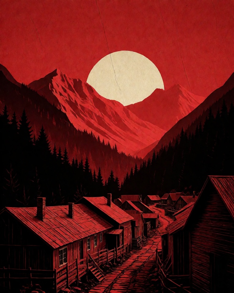 Crimson Noir Papercut