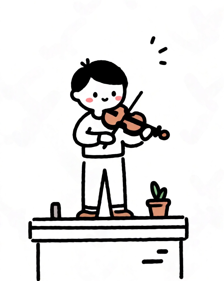 cute lineart doodle style