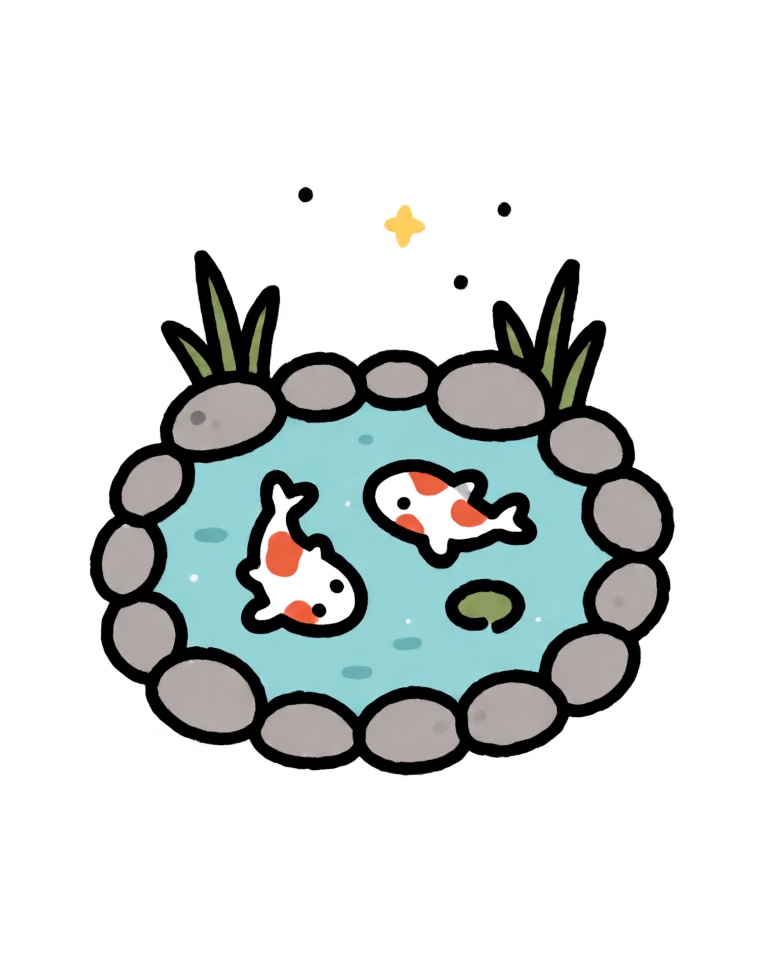 cute lineart doodle style
