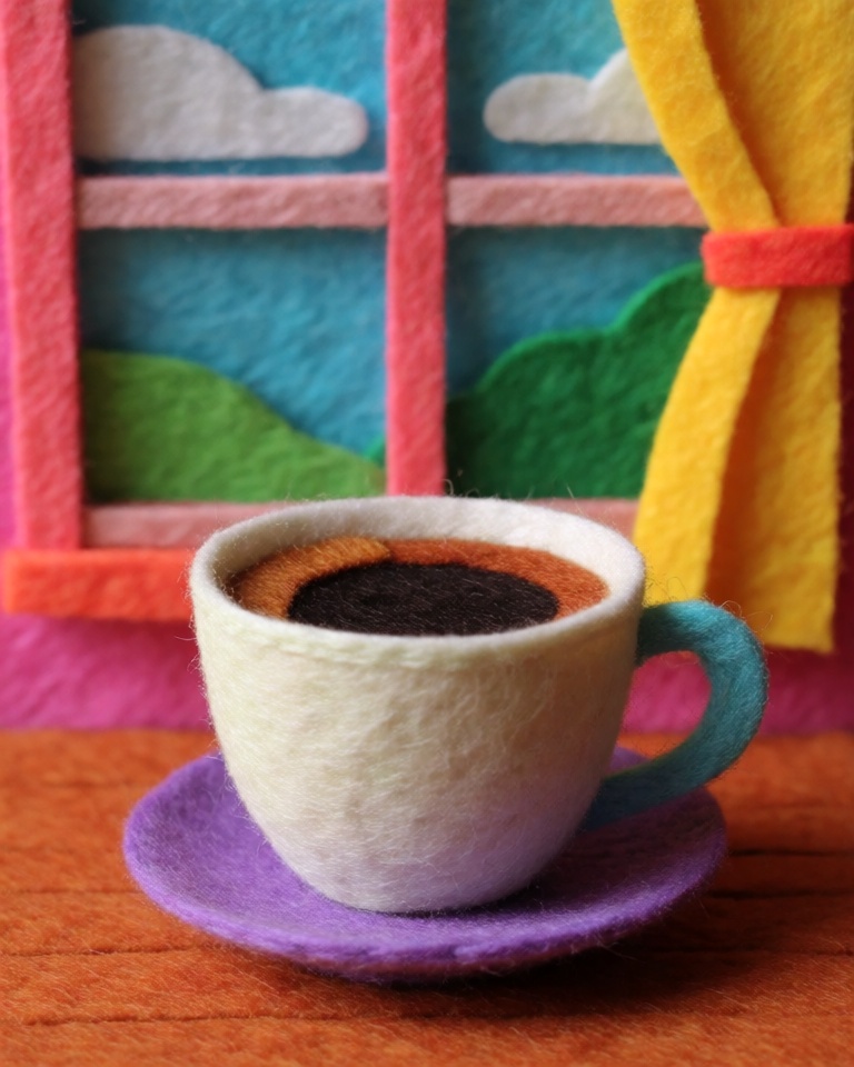 felt craft diorama style