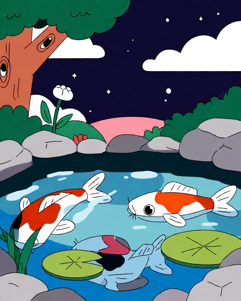 bold flatcolor cartoon style