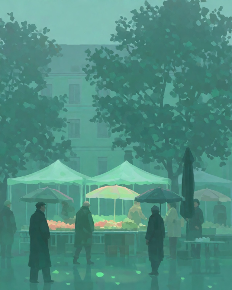 Misty Teal Dreamscape