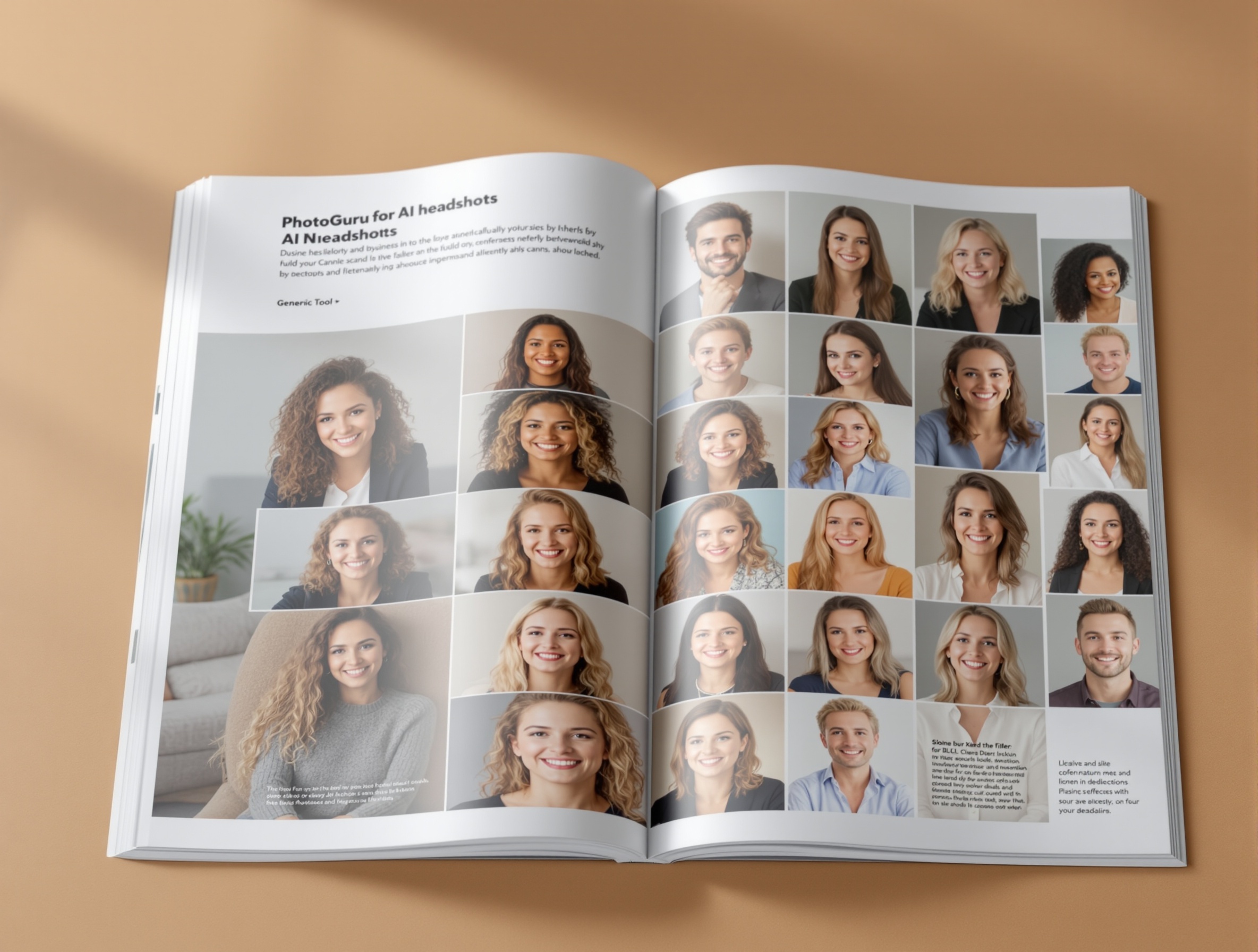 Side-by-side comparison of AI headshots, highlighting PhotoGuru AI's superior realism.