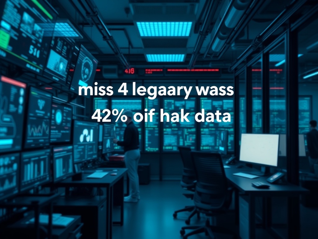 Illustration of AI knowledge management highlighting 42% dark data missed by legacy tools