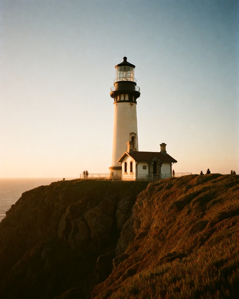warm golden hour film style