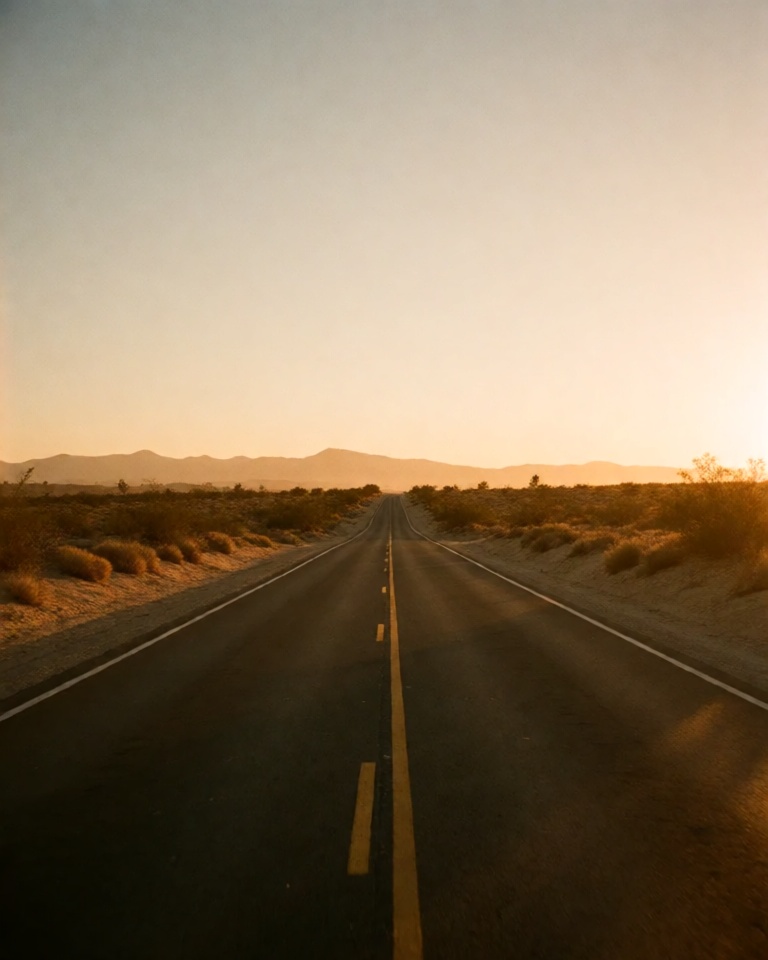 warm golden hour film style