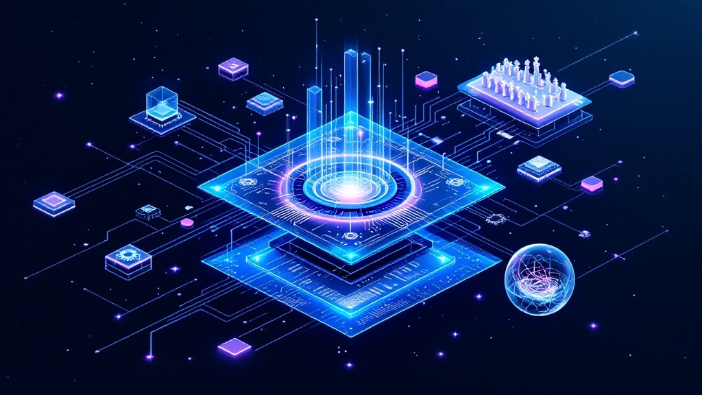 Futuristic AI interface showcasing innovative techniques for strategic business innovation and AI-driven decision making