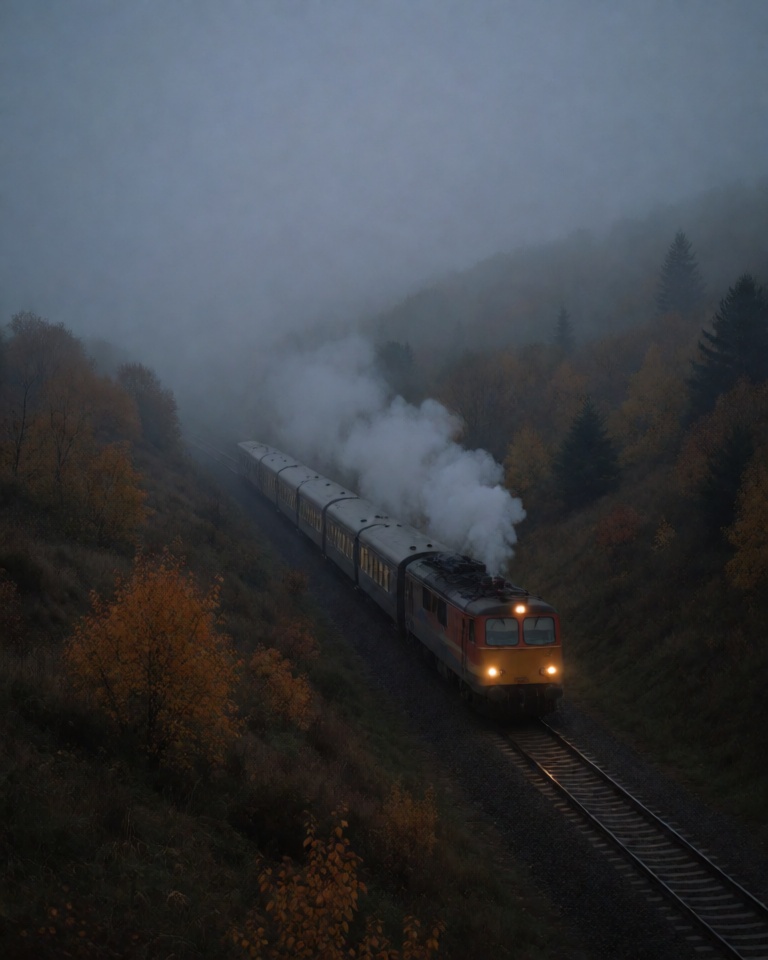 moody dusk fog style