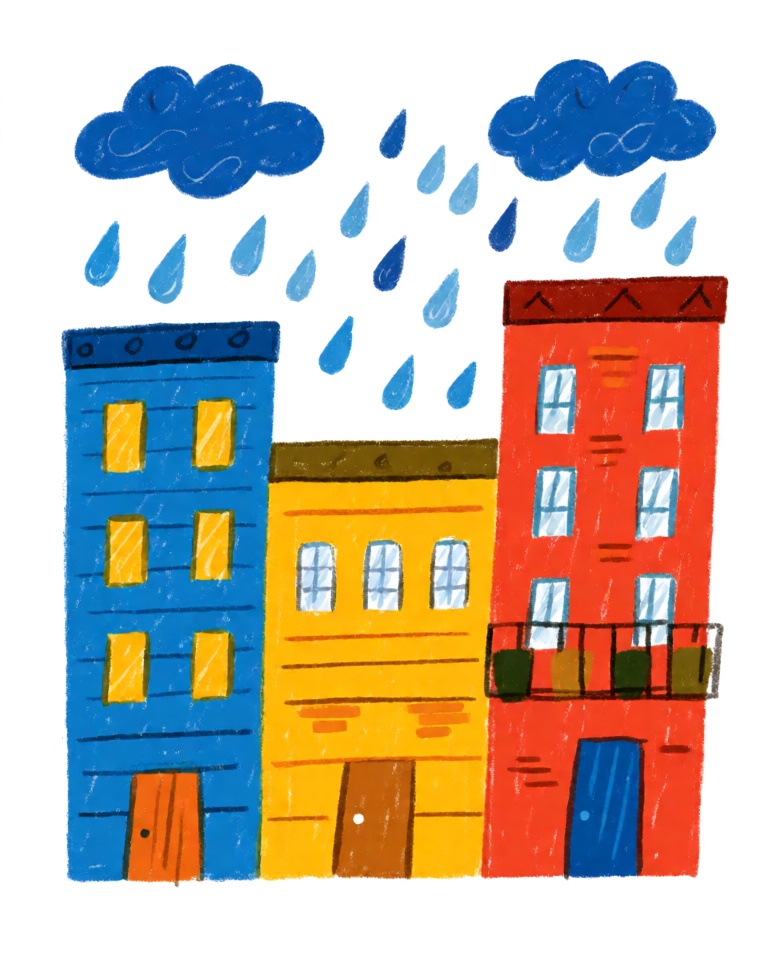 chunky crayon kidlit style