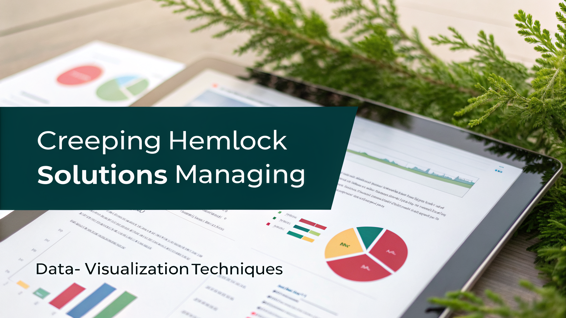 Professional infographic explaining creeping hemlock solutions
