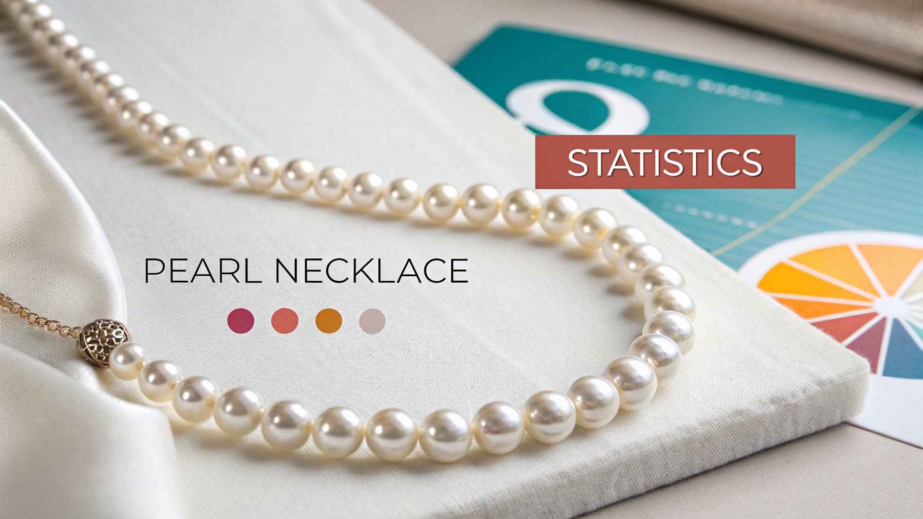 Professional infographic explaining pearl by pearl necklace