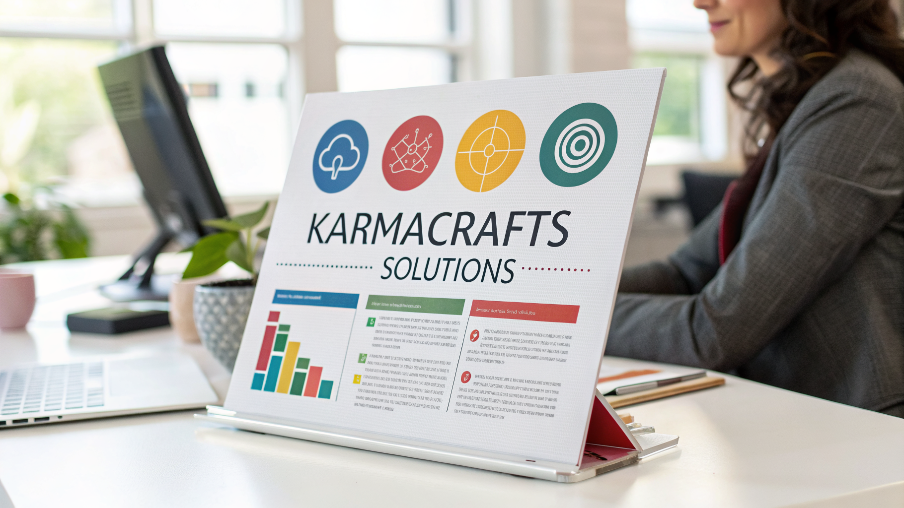 Professional infographic explaining karmacraftsc or solutions