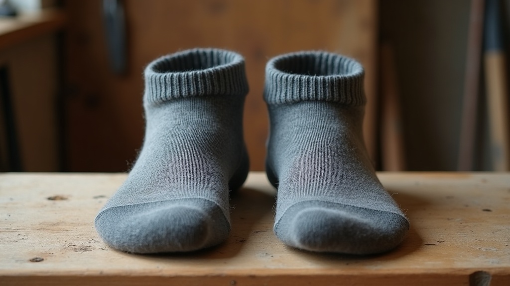 Comparing heavy and light cushion merino work socks