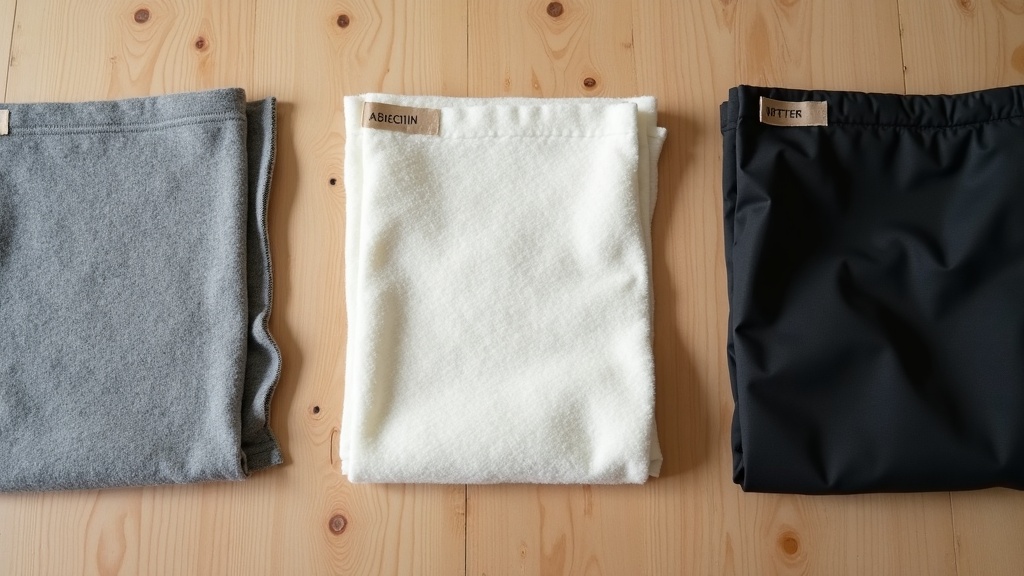 Comparativa de tejidos: merino, french terry y nylon ripstop para ropa deportiva minimalista