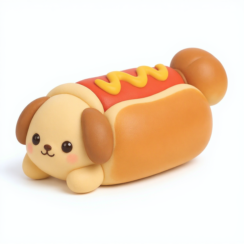 Hot Diggity Doggies — Hot Diggity Doggies is a rounded, squishy puppy with big adorable eyes and a cute wagging tail.