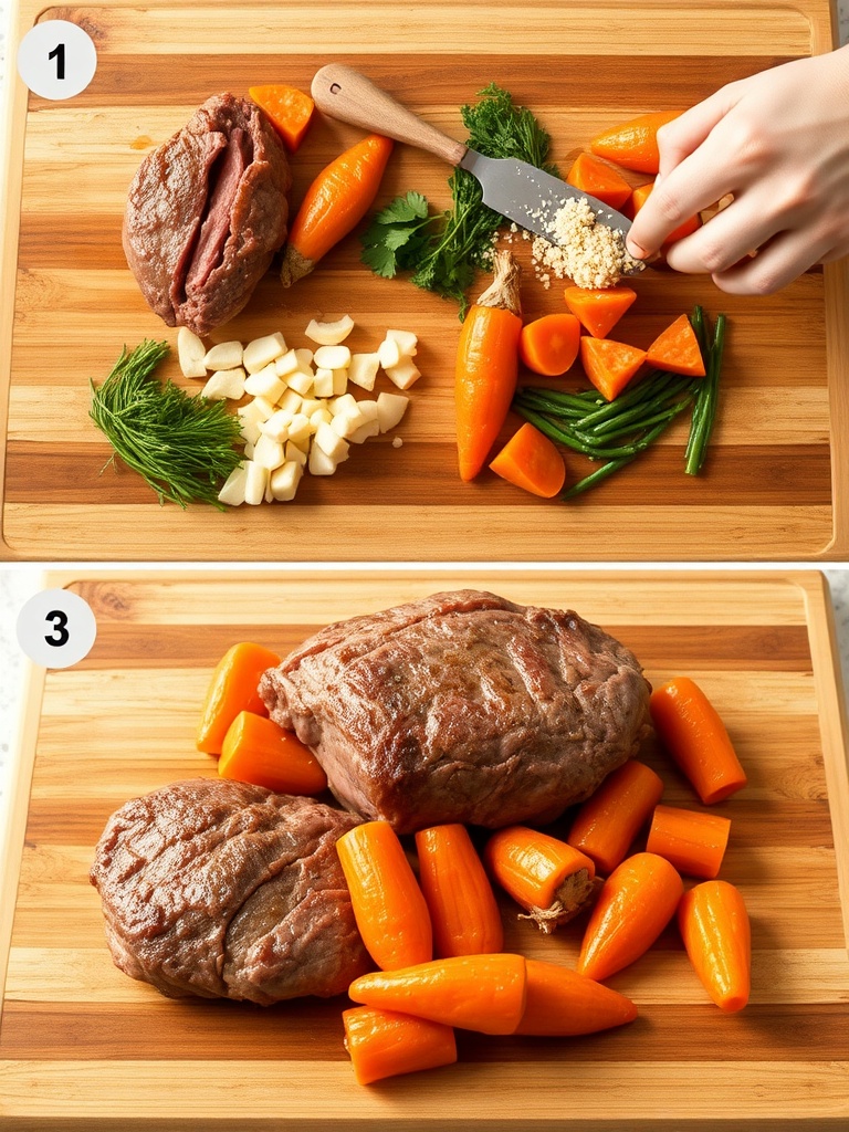 boeuf aux carottes preparation