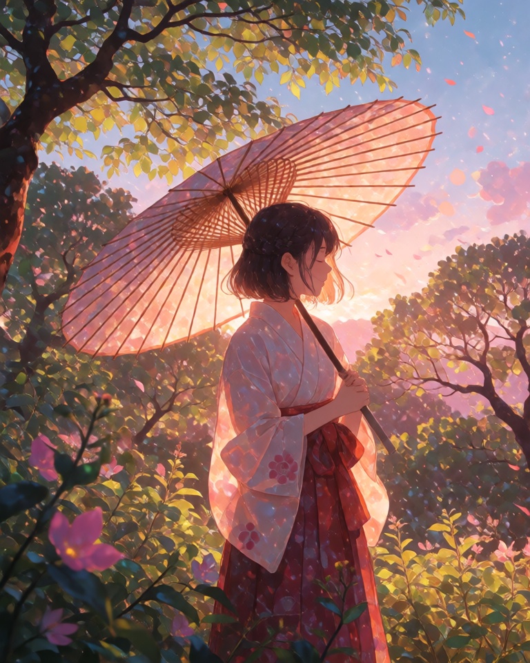 lush saturated nature painterly style