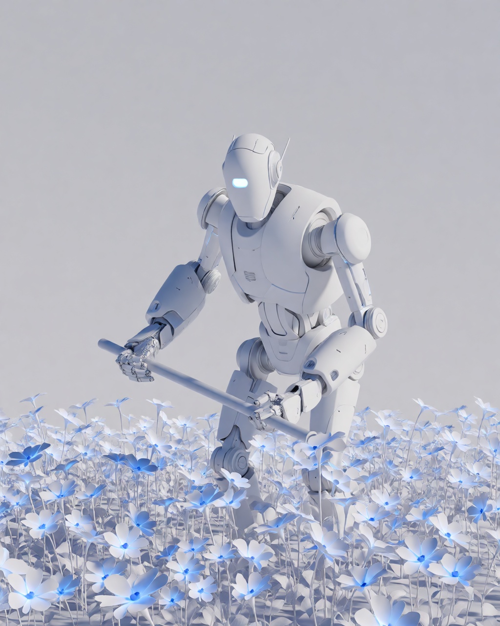 Cobalt White Sculptural Render