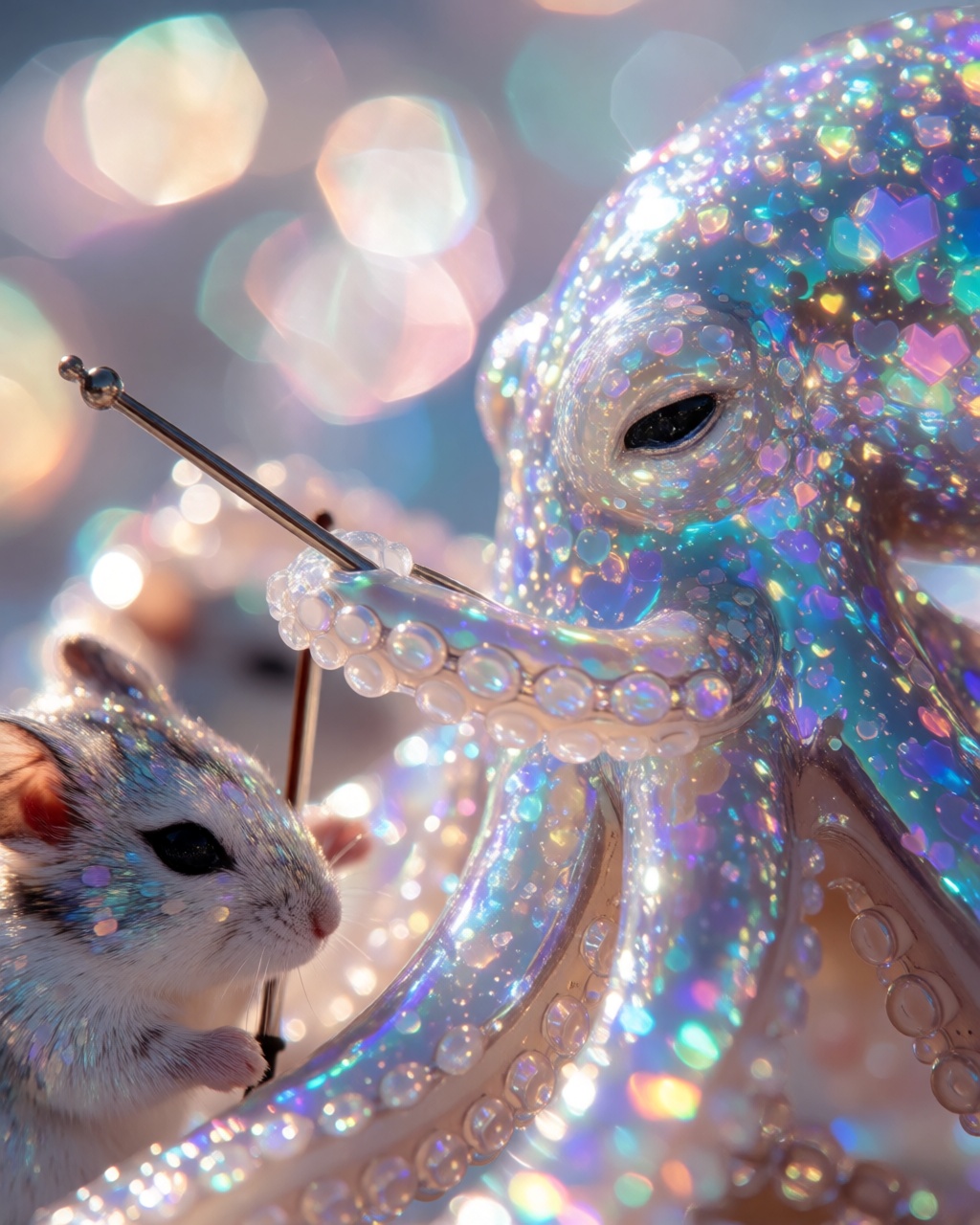 Iridescent Crystal Bokeh