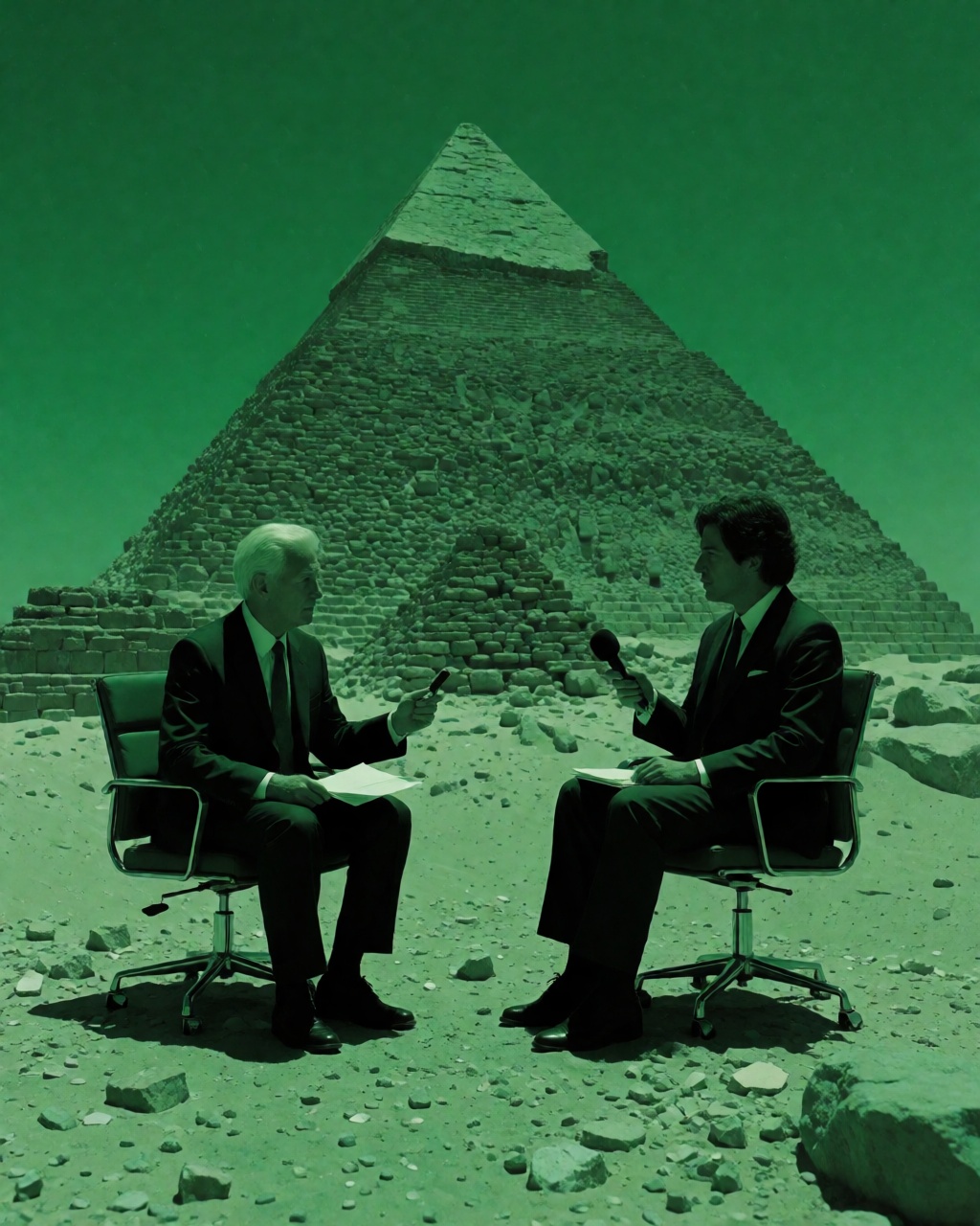 Monochrome Green Surreal
