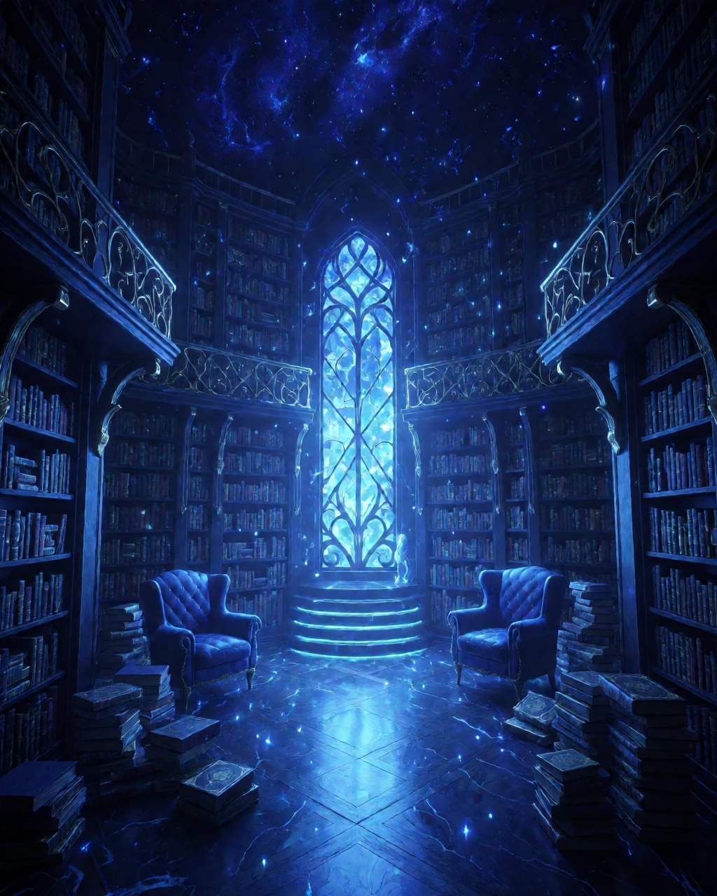 Luminous Sapphire Glow