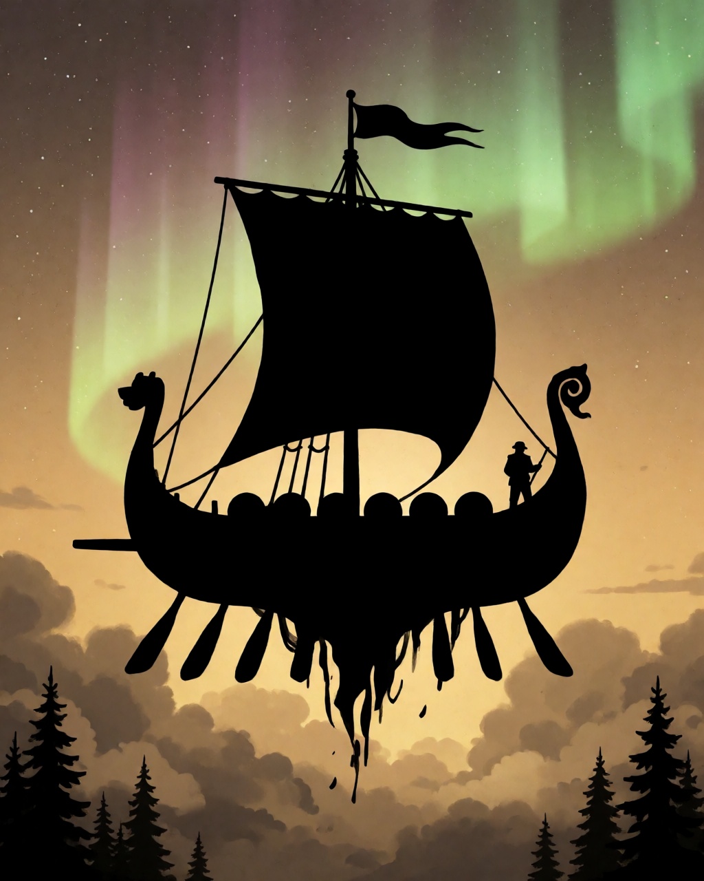 Amber Silhouette Gothic