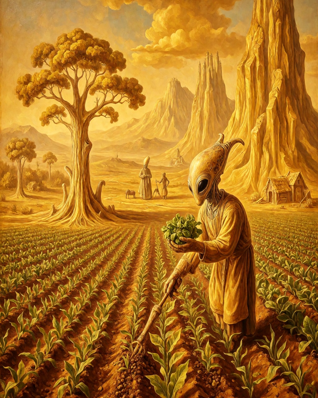 Golden Surreal Dreamscape