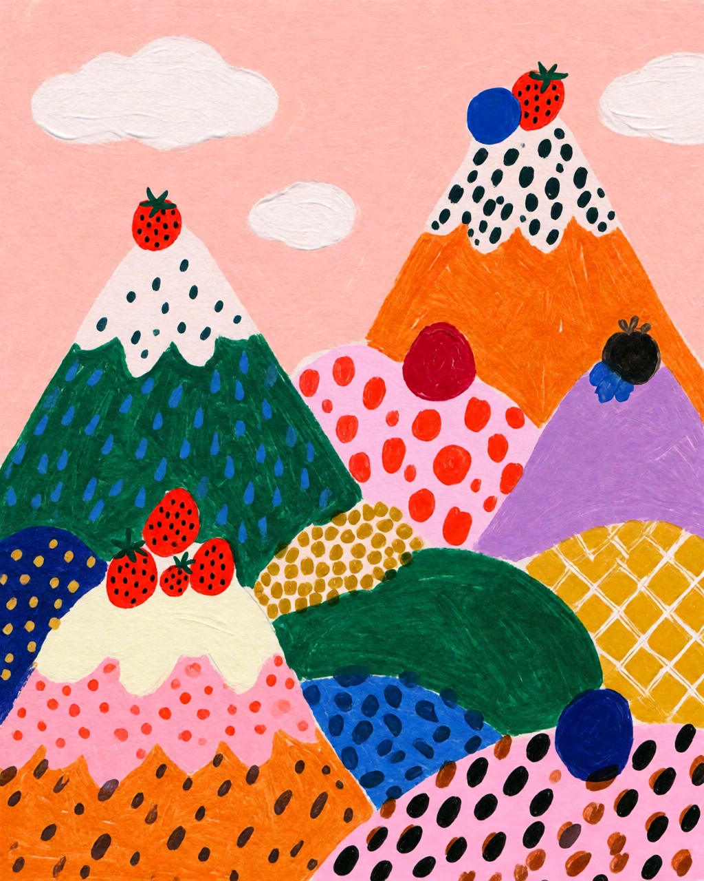 Folk Gouache Shapes