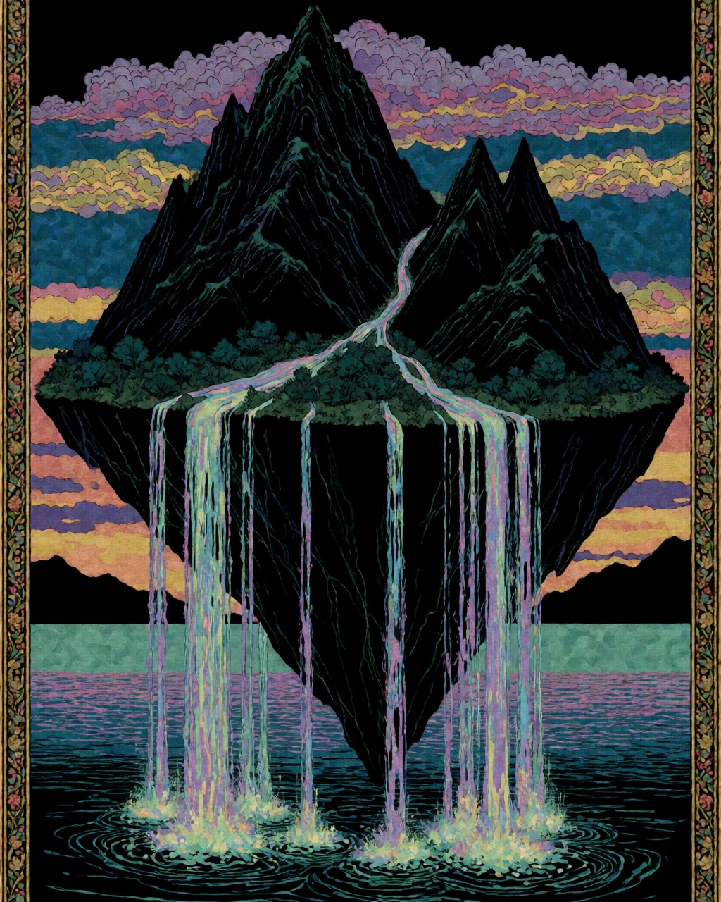 Dark Nouveau Tapestry