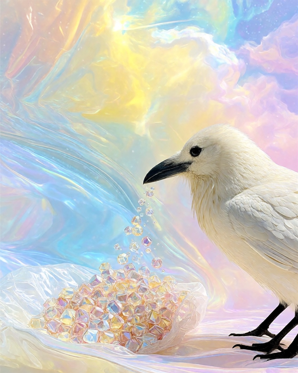 Iridescent Pastel Oilflow