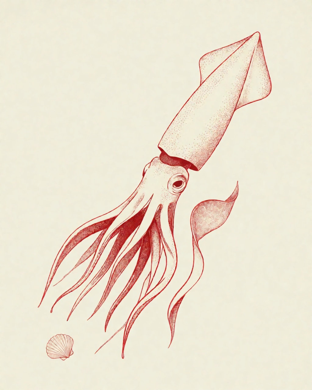 Ivory Crimson Minimal
