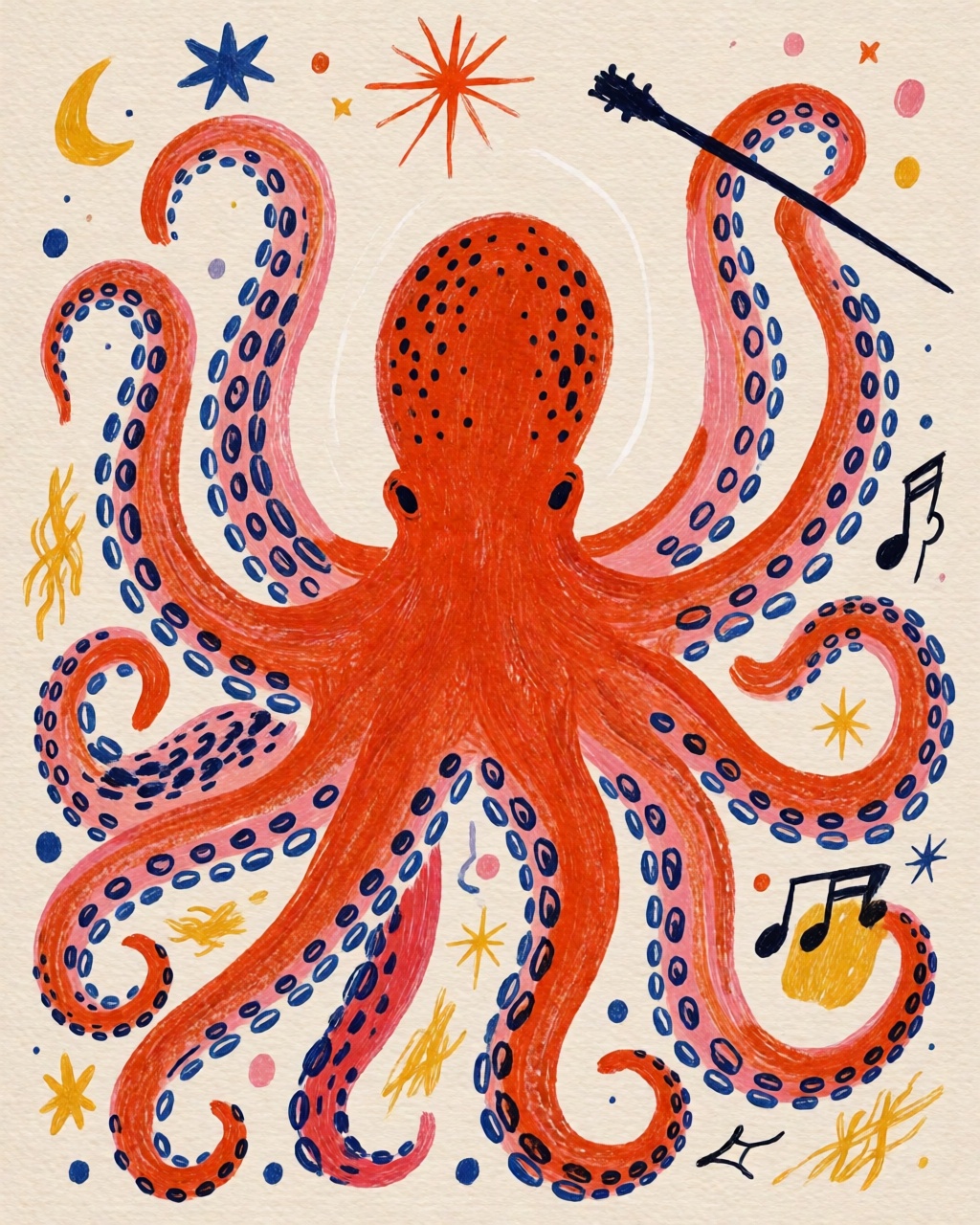 Folk Gouache Shapes