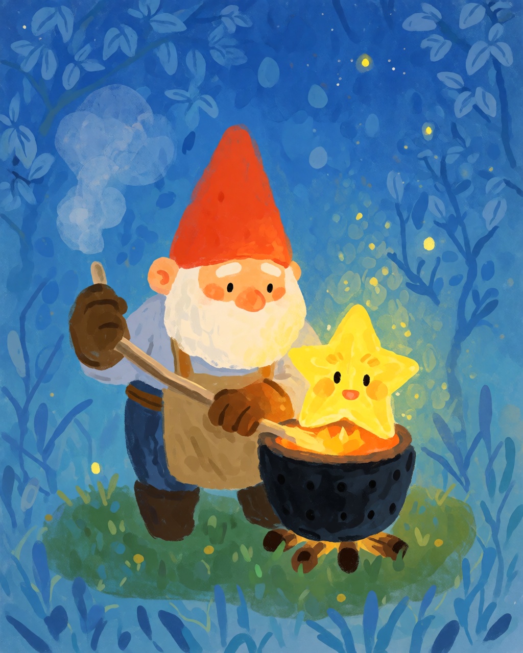 Glowing Whimsical Gouache