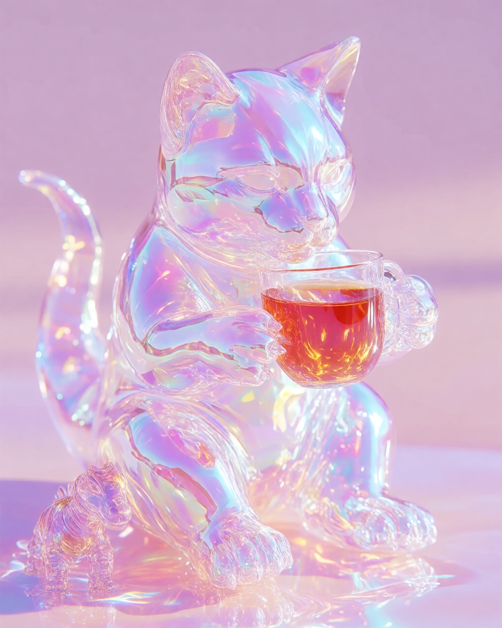 Iridescent Pastel Glass