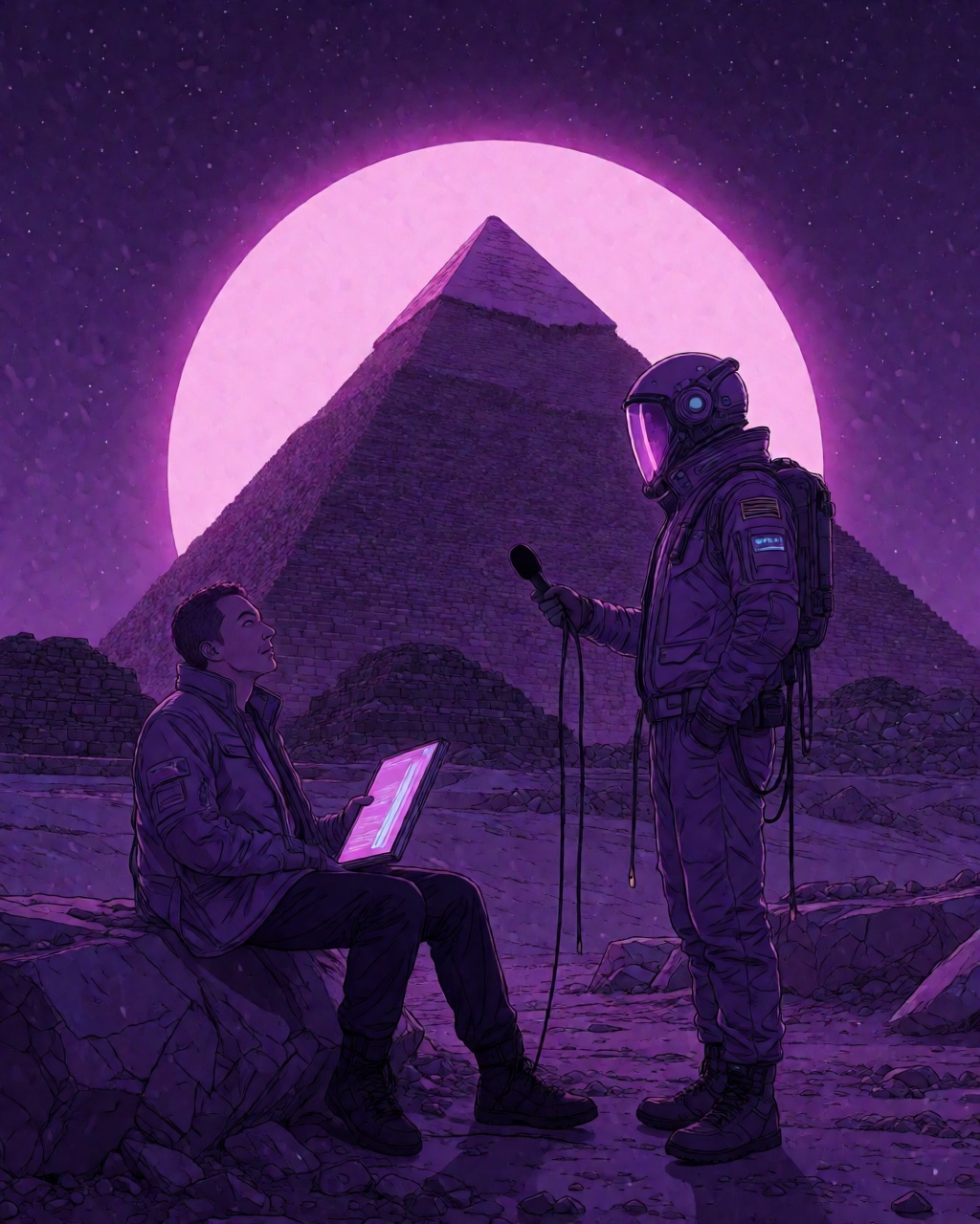 Neon Violet Cyberpunk