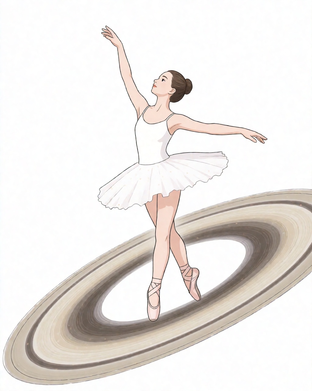 Clean White Ground Illustration