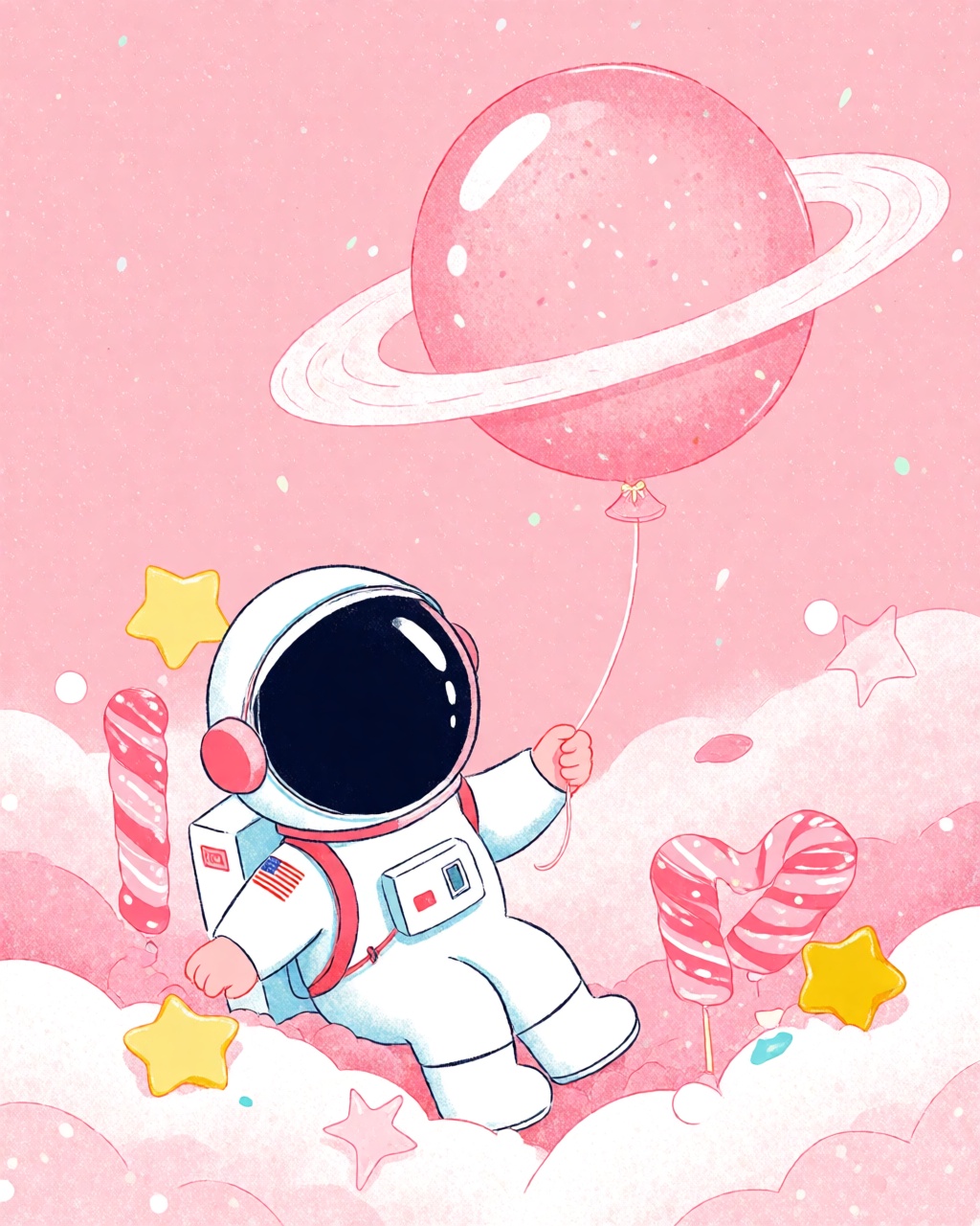 Grainy Pink Dreamscape