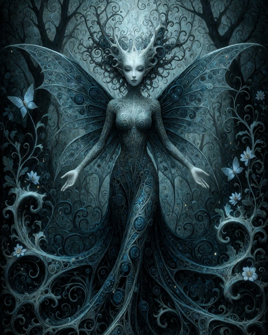 Dark Swirling Gothic Whimsy