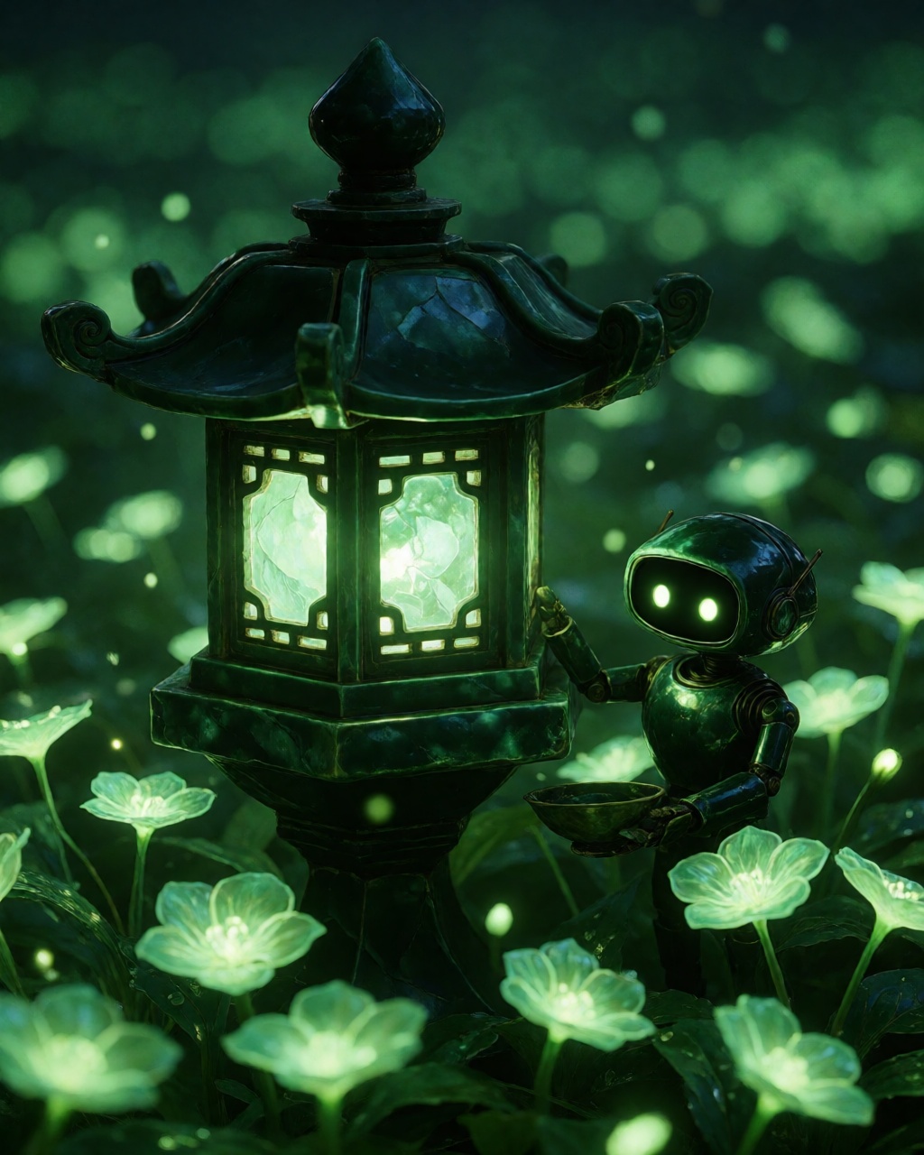 Dark Jade Lantern