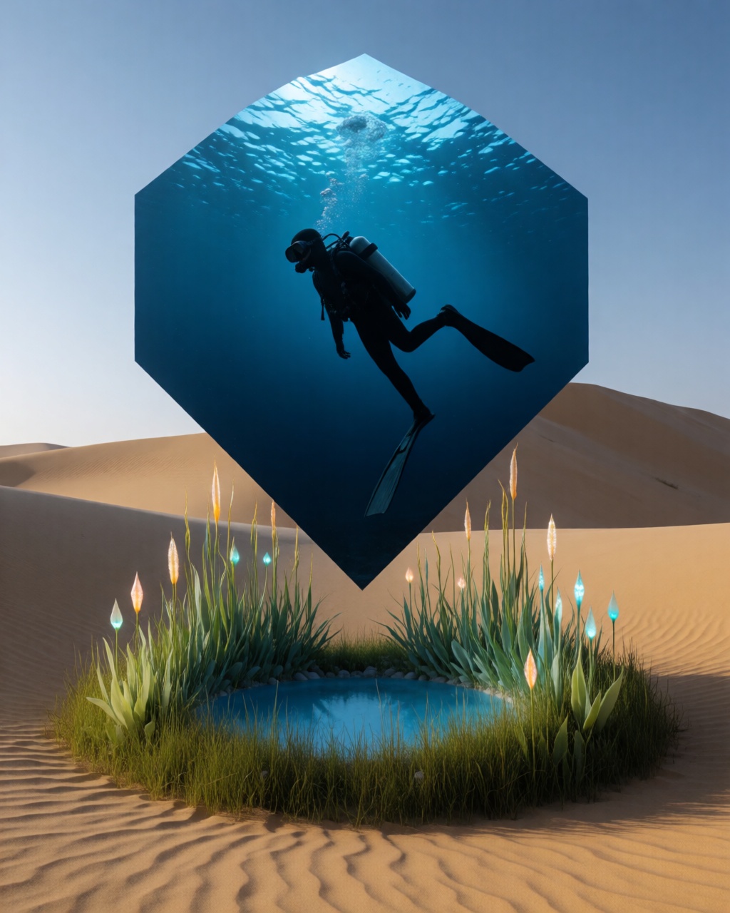 Mirrored Surreal Geometry