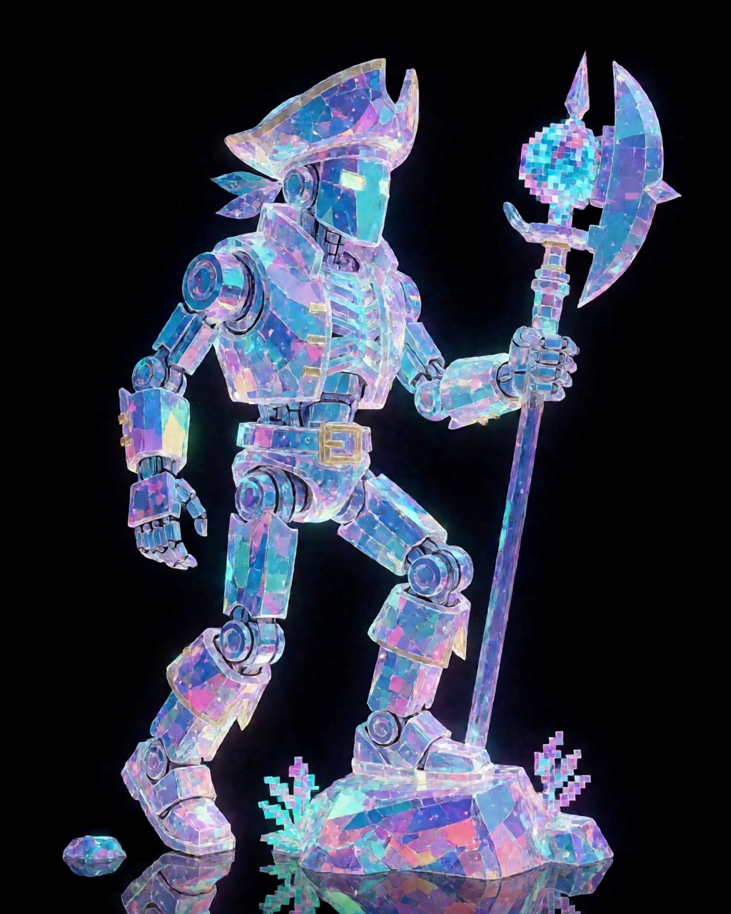 Iridescent Crystal Glow