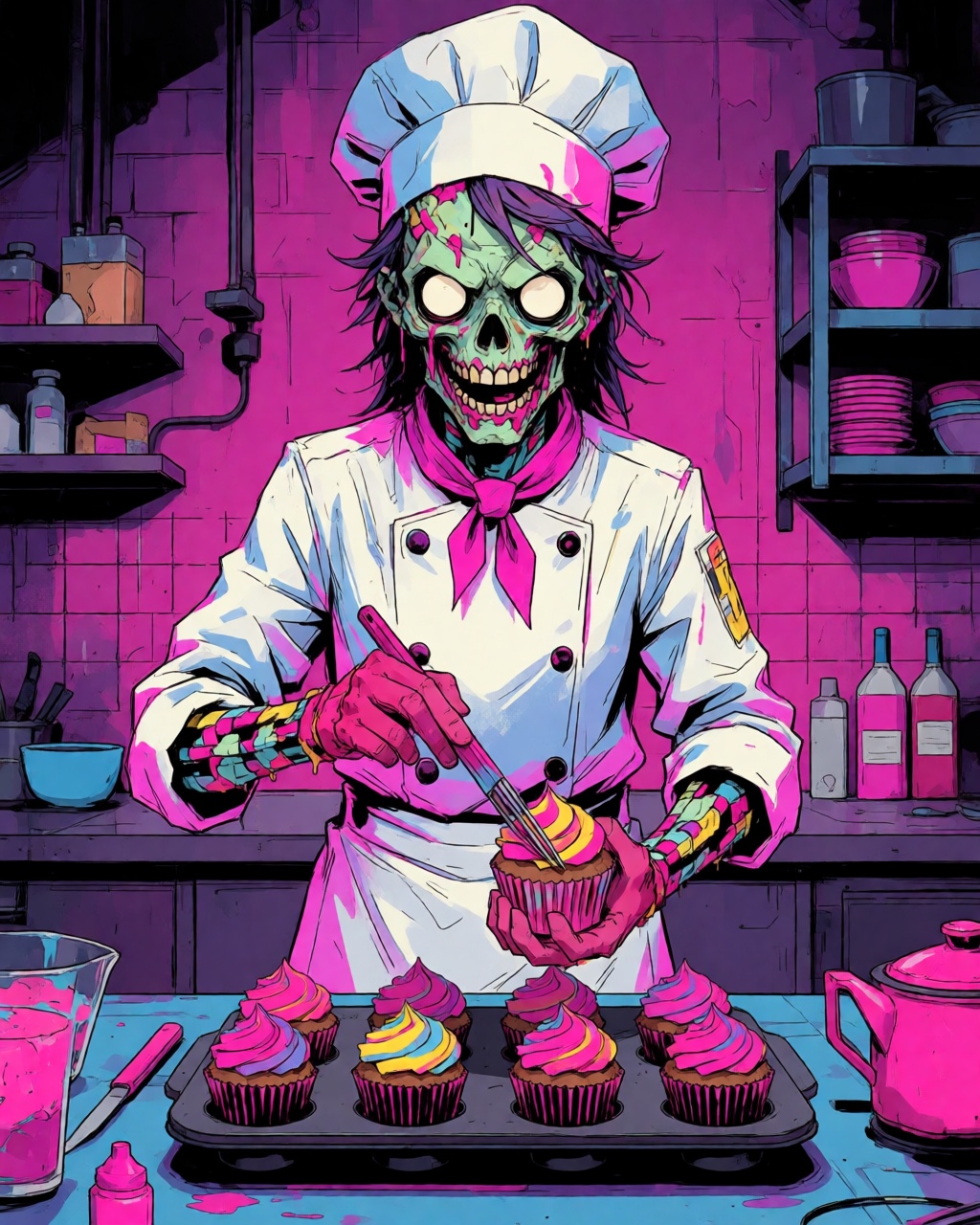 Neon Cyberpunk Anime