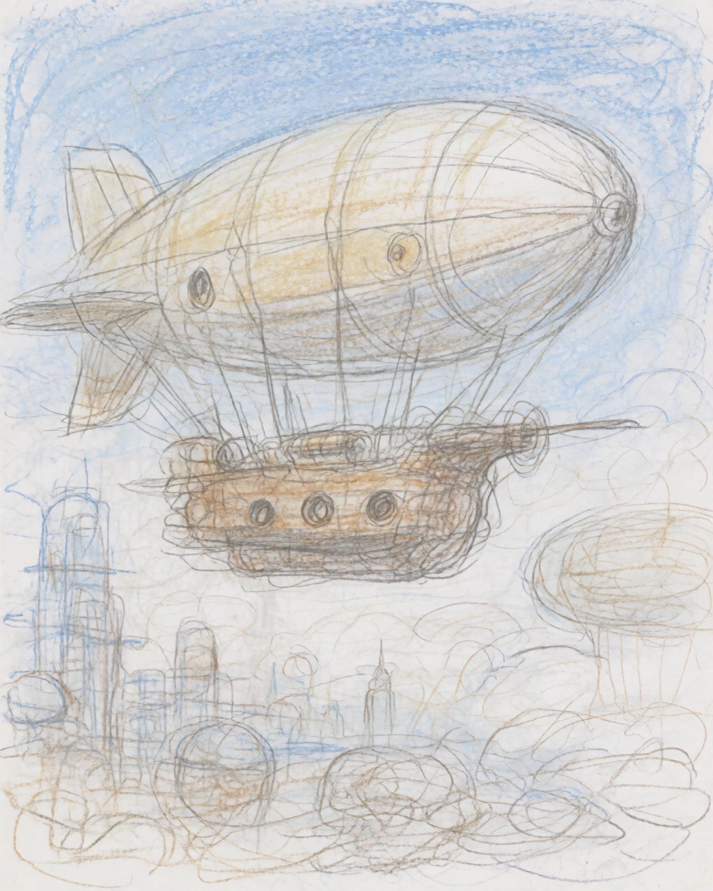 Hazy Scribbled Pastel
