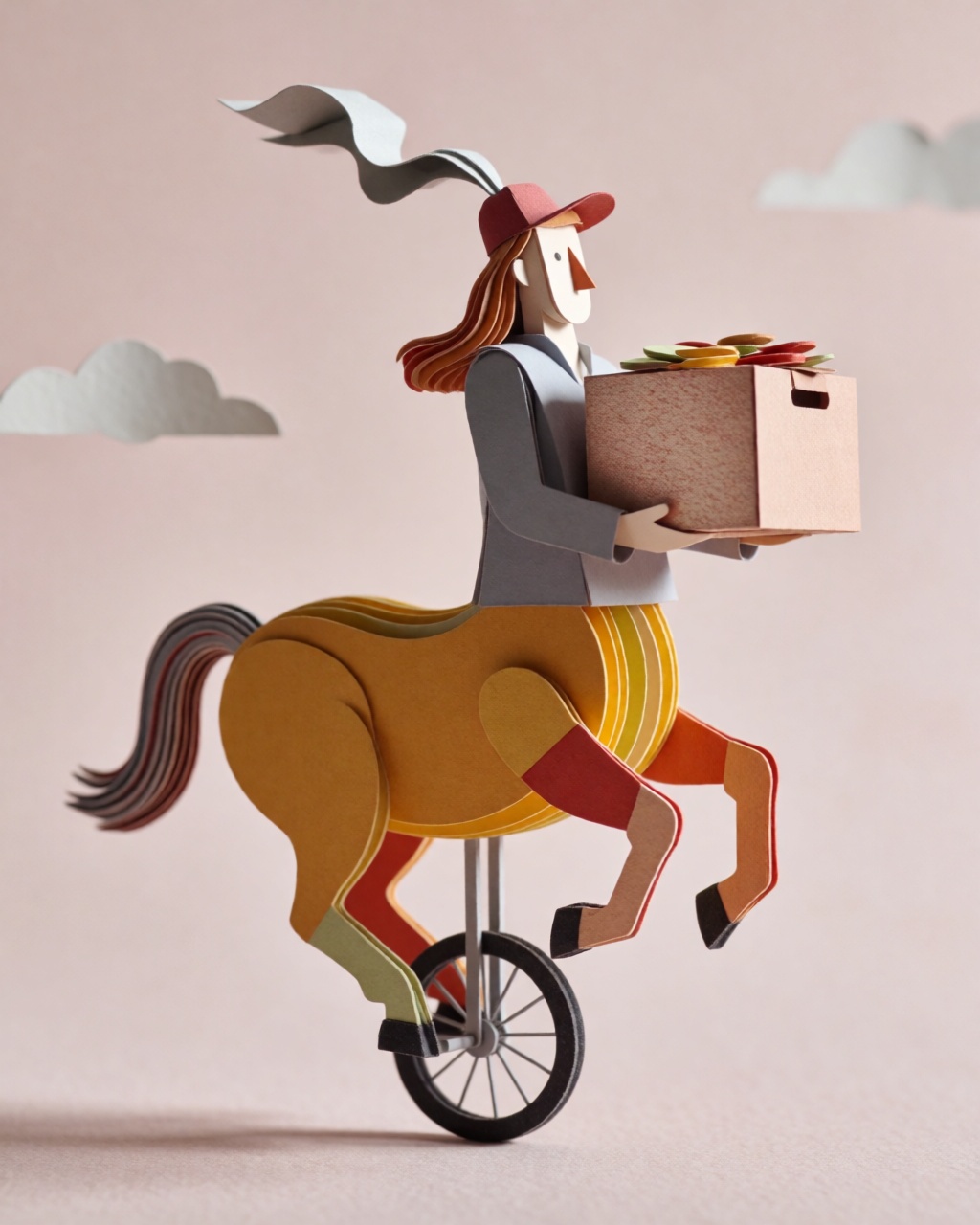 Layered Paper Craft Render